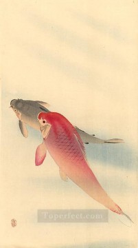 動物 Painting - 鯉 大原公孫魚